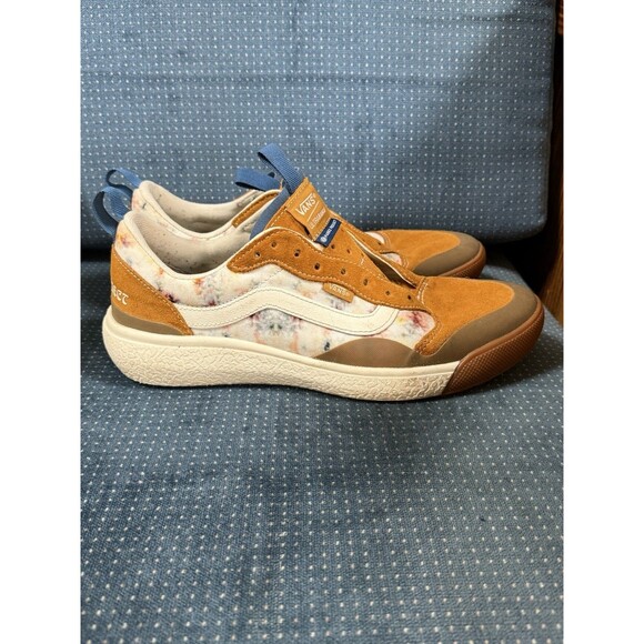 Vans Ultrarange Exo SE Parks Project Brown Suede Pink Floral Men's 9.5/Womens 11 - Picture 1 of 13